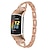 זול צפו להקות עבור Fitbit-1 pcs להקת שעונים חכמה ל פיטביט מטען 5 Fitbit Charge 5 מתכת אל חלד שעון חכם רצועה בלינג יהלום להקה עסקית יהלום תַחֲלִיף צמיד