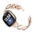cheap Watch Bands for Fitbit-1 pcs Smart Watch Band for Fitbit Versa 3 / Sense fitbit sense / Versa 3 Stainless Steel Smartwatch Strap Bling Diamond Business Band Diamond Replacement  Wristband