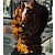 billiga grafiska skjortor för män-Herr Skjorta Grafisk skjorta Låga Nedvikt Ljusgul Gul Purpur Grön 3D-tryck Dagligen Helgdag Långärmad 3D-utskrift Button-Down Kläder Mode Designer Ledigt Andningsfunktion