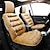 Недорогие Чехлы на автокресла-роскошные теплые чехлы на автомобильные сиденья, 1 шт., универсальные зимние автомобильные протекторы, противоскользящий чехол для сиденья водителя, плюшевый, со спинкой, в полоску, легко