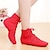 olcso Jazzcipők-Női Jazz cipő Tánccipők Gyakorlat Lapostalpú Magassarkúk Lapos Fekete Piros