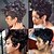 tanie Peruki bez czepka z ludzkich włosów-krótkie peruki z ludzkich włosów pixie cut dla czarnych kobiet remy kręcone brazylijski lato brązowa peruka ludzki włos bezklejowy pełna maszyna wykonane peruki