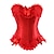 billige Korsetter-kostyme korsett&amp;amp; bustier kvinner plus size sexy blonder overbust korsetter for magekontroll push up date valentine&#039;s day korsett topp
