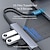 cheap USB Hubs-ORICO Aluminum HUB 4 Port Type C to 1*USB3.0&amp;3*USB2.0 Ultra Slim Portable Splitter Card Reader Adapter Station For Computer Accessories