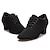 ieftine Pantofi Antrenament-Pentru femei Încălțăminte latină Pantofi de Dans Line Dance Interior Profesional ChaCha Talpă Despărțită Grosime călcâială Negru