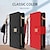 cheap iPhone Cases-Phone Case For iPhone 15 Pro Max Plus iPhone 14 13 12 Pro Max Plus Wallet Case Zipper with Wrist Strap With Card Holder Lines / Waves Genuine Leather
