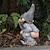 preiswerte Gartenskulpturen &amp; Statuen-Harz Spaß Elf-Charakter Ornamente Display Schimmel Simulation lustige Gnome Miniatur Zwerg Figur Statue Gartendekoration für Terrasse