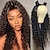 cheap Human Hair Lace Front Wigs-Deep Wave Front Lace Wig Real Human Hair HD Transparent Curly Lace Front Human Hair Wig Suitable For Women‘s Natural Wigs No Glue Lace Wig Pre-inserted Brazilian Real Human Hair Wig