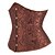 billige korsett-Rokoko Punk og gotisk Kostymer i middelalderstil Overbustkorsett Dameundertøy Bustier 14 plastbein Kostyme Dame Royal Bryllup Bryllupsgjest Voksne Korsett