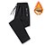 cheap Sweatpants-Men&#039;s Sweatpants Fleece Lined Pants Winter Outdoor Thermal Warm Windproof Breathable Lightweight Bottoms Thickened beam mouth black Thickened straight black Fishing Climbing Camping / Hiking / Caving