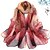 baratos Echarpes Coloridas de Chiffon-Mulheres Lenços de chiffon Casamento Ao ar livre Rua Vermelho Púrpura LENÇO Floral