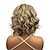 halpa vanhempi peruukki-blondit peruukit naisille synteettinen peruukki kihara kihara kerroksinen hiustenleikkaus peruukki keskipitkä vaalea kultainen synteettiset hiukset naisten korostetut / balayage hiukset blondi