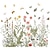 olcso Dekoratív falmatricák-állatok virágos &amp; növények falmatricák hálószoba nappali kivehető előre ragasztott pvc lakberendezési falmatrica 2db