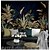 olcso Virág- és növények háttérkép-falfestmény tapéta falmatrica borító nyomat lehúzható öntapadó dzsungel növény fekete háttér pvc / vinil lakberendezés