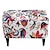cheap Ottoman Cover-Floral Printed Stretch Ottoman Cover Spandex Elastic Stretch Rectangle Folding Storage Covers Removable Footstool Protect Footrest Covers