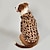 cheap Dog Clothes-Dog Coats for Small Dogs Puppy Dog Winter Coat Leopard Printed Dog Costume Christmas Costume Outfits Dog Sweater Winter Clothes for Small Dogsdog halloween costumes
