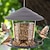 cheap Backyard Birding &amp; Wildlife-Bird Feeder Waterproof Gazebo Hanging Bird Feeders Outdoor Container with Hang Rope Feeding House Type Bird Feeder Aves Decor Garden Decor