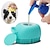 cheap Bathing &amp; Personal Care-2pcs Pet Dog Cat Grooming Bath Brush Massage Brush With Soap And Shampoo Soft Silicone Glove Dogs Cats Paw Clean Bath Tools COLOR RANDOM