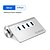 cheap Cables &amp; Adapters-ORICO Aluminum USB Hub 4 ports 4*USB 3.0 HUB High Speed Mini Splitter Portable Hub for Laptop PC Computer with 1M Data Cable