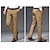 levne Společenské kalhoty-Pánské Oblekové Kalhoty Kapsy Straight-Leg Bez vzoru Prodyšné Streç Svatební Obchod Ležérní Bavlna Módní Šik ven Vojenská zelená Černá Lehce elastické
