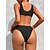 cheap One-piece swimsuits-Women&#039;s Swimwear One Piece Monokini Bathing Suits Swimsuit Push Up Solid Color Black Red Padded Plunge Bathing Suits New Vacation Sexy / Party / Padded Bras