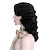 abordables Accessoires et plus-Cosplay Perruques de Cosplay Femme Coupe Asymétrique Frange latérale 19 pouce Fibre synthétique Vague de doigt Noir Marron Adulte Perruque d&#039;anime