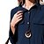 ieftine Rochii de Damă-Pentru femei Rochie din tricou din denim Rochie Maxi lungă Albastru Închis Manșon Lung Culoare pură Buton Primăvară Guler Cămașă Elegant Lână S M L XL XXL