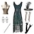cheap Great Gatsby-Roaring 20s 1920s 1930s Prom Dress Cocktail Dress Flapper Dress Dress Outfits Party Costume Christmas Dress Bracelet The Great Gatsby Women&#039;s Tassel Fringe V Neck Carnival Homecoming Festival Adults&#039;