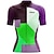 cheap Cycling Clothing-21Grams Women&#039;s Short Sleeve Cycling Jersey Bike Jersey Top with 3 Rear Pockets UV Resistant Breathable Quick Dry Mountain Bike MTB Road Bike Cycling Green Purple Yellow Spandex Polyester Sports