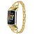 זול צפו להקות עבור Fitbit-1 pcs להקת שעונים חכמה ל פיטביט מטען 5 Fitbit Charge 5 מתכת אל חלד שעון חכם רצועה בלינג יהלום להקה עסקית יהלום תַחֲלִיף צמיד