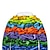 tanie chłopięce bluzy z kapturem 3D-Dzieci Dla chłopców Bluza z Kapturem Długi rękaw Tęczowy Druk 3D Geometryczny Szkoła Rower szosowy Na zewnątrz Aktywny Podstawowy 3-12 lat / Jesień / Zima / Wiosna