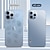 billige iPhone-etuier-telefon Etui Til Apple Bakdeksel iPhone 14 Pro Max iPhone 13 iPhone 12 Vanntett Støvtett Anti-skrape Ensfarget Rustfritt Stål