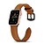 voordelige Apple Watch-bandjes-1 pcs Slimme horlogeband voor Apple  iWatch Series 7 / SE / 6/5/4/3/2/1 38/40/41mm 42/44/45mm Echt leer Smartwatch Band Leren lus Moderne gesp Zakelijke band Vervanging Polsbandje