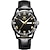 cheap Quartz Watches-OLEVS Dress Watch Quartz Watch for Men&#039;s Men Analog Quartz Stylish Waterproof Calendar / date / day Noctilucent Alloy Genuine Leather