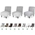 voordelige Fauteuil deksel en armloze stoelhoes-stoelhoezen zonder armleuningen waterafstotende stoelhoezen stretch bankhoes afneembare meubelbeschermhoezen voor thuishotel