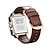 お買い得  クォーツ腕時計-OLEVS 男性 クォーツ カレンダー クロノグラフ付き 大きめ文字盤 防水 本革 腕時計