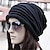 cheap Beanie Hat-Women&#039;s Beanie Slouchy Street Dailywear Casual Pleated Pure Color Black Brown Hat Fabric Gray Fall Winter