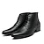 voordelige Dress Boots-Voor heren Laarzen Jurk schoenen Legerlaarzen Casual Brits Dagelijks PU Korte laarsjes / Enkellaarsjes Veters Zwart Bordeaux Herfst Winter
