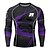 cheap Running Tops-21Grams® Men&#039;s Long Sleeve Compression Shirt Running Shirt Geometry Top Athletic Athleisure Winter Spandex Breathable Quick Dry Moisture Wicking Fitness Gym Workout Running