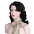 abordables Accessoires et plus-Cosplay Perruques de Cosplay Femme Coupe Asymétrique Frange latérale 19 pouce Fibre synthétique Vague de doigt Noir Marron Adulte Perruque d&#039;anime