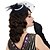 abordables Accessoires et plus-Cosplay Perruques de Cosplay Femme Coupe Asymétrique Frange latérale 19 pouce Fibre synthétique Vague de doigt Noir Marron Adulte Perruque d&#039;anime
