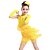 abordables Tenues de danse enfants-Danse latine Tenues de Danse pour Enfants Robe Gland Cristaux / Stras Fille Entraînement Utilisation Sans Manches Polyester