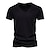 billige Casual T-shirts til mænd-Herre T-shirt Fugttransporterende skjorter Vanlig V-hals Afslappet Kortærmet Tøj Sport Basale Afslappet Bekvem