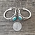 cheap Trendy Jewelry-Women&#039;s Earrings Vintage Metal Green Stone Hoop Hook Hand Engraved Pattern Turquoise Earrings Set Boho Ethnic Jewelry