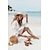お買い得  婦人向け-レディース水着カバーアップビーチトップノーマル水着スリッパフリップフロップトートポリエステル3個セット女性旅行ホリデー通気性