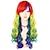 Недорогие Парики к костюмам-14 дюймов радужный парик короткий кудрявый парик с челкой синтетические парики женщины девушки красочные парики гордость наряды парик на Хэллоуин