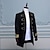 abordables Tapas-Retro Antiguo Rococó Medieval Abrigo Baile de Máscaras Chaqueta de circo Príncipe Aristócrata Disfraz Hombre Carnaval de Venecia Adultos Chaqueta