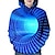 ieftine hanorace și hanorace 3D pentru băieți-Copii Băieți Hanorac cu Glugă Manșon Lung Tipărire 3D Grafic Trifoi Albastru piscină Gri Copii Topuri Primăvară Toamnă Misto Zilnic 3-12 ani