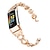 billige Urremme til Fitbit-Smartwatch bånd til Fitbit Charge 5 Fitbit Charge 5 Rustfrit stål Smartwatch Rem Bling diamant Forretningsbånd Smykke armbånd Udskiftning Armbånd