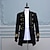 abordables Costumes vintage et anciens-Rétro Vintage Rococo Epoque Médiévale 18ème siècle Manteau Bal Masqué Prince Aristocrate Homme Manteau